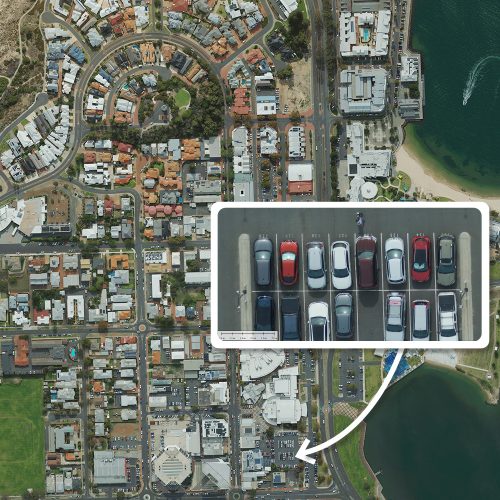 orthophoto square with zoom